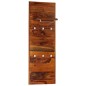 vidaXL Perchero de pared madera maciza de sheesham 118x40 cm vidaXL Perchero de pared madera maciza de sheesham 118x40 cm