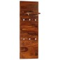 vidaXL Perchero de pared madera maciza de sheesham 118x40 cm vidaXL Perchero de pared madera maciza de sheesham 118x40 cm