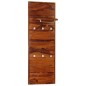 vidaXL Perchero de pared madera maciza de sheesham 118x40 cm vidaXL Perchero de pared madera maciza de sheesham 118x40 cm
