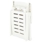 vidaXL Tumbona plegable de plástico blanco vidaXL Tumbona plegable de plástico blanco
