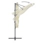 vidaXL Sombrilla voladiza con poste de acero 250x250 cm arena vidaXL Sombrilla voladiza con poste de acero 250x250 cm arena
