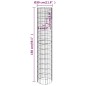 vidaXL Poste circular de gaviones acero galvanizado Ø30x150 cm vidaXL Poste circular de gaviones acero galvanizado Ø30x150 cm