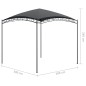 vidaXL Cenador gris antracita 3x3x2,65 m 180 g/m² vidaXL Cenador gris antracita 3x3x2,65 m 180 g/m²