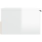 vidaXL Mesitas de noche de pared 2 uds blanco brillante 34x30x20 cm vidaXL Mesitas de noche de pared 2 uds blanco brillante 34x30x20 cm