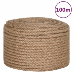 vidaXL Cuerda 100% yute 14 mm 100 m