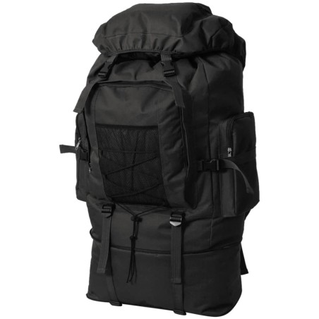 vidaXL Mochila militar XXL 100 L negra