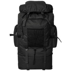 vidaXL Mochila militar XXL 100 L negra