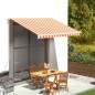 vidaXL Tela de repuesto para toldo amarillo y naranja 3,5x2,5 m vidaXL Tela de repuesto para toldo amarillo y naranja 3,5x2,5 m