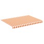 vidaXL Tela de repuesto para toldo amarillo y naranja 3,5x2,5 m vidaXL Tela de repuesto para toldo amarillo y naranja 3,5x2,5 m
