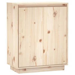 vidaXL Aparador de madera maciza de pino 60x34x75 cm