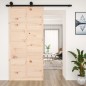 vidaXL Puerta de granero madera maciza pino 100x1,8x214 cm vidaXL Puerta de granero madera maciza pino 100x1,8x214 cm