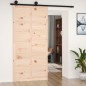 vidaXL Puerta de granero madera maciza pino 100x1,8x214 cm vidaXL Puerta de granero madera maciza pino 100x1,8x214 cm