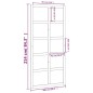 vidaXL Puerta de granero madera maciza pino 100x1,8x214 cm vidaXL Puerta de granero madera maciza pino 100x1,8x214 cm