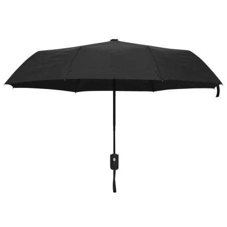 vidaXL Paraguas plegable automático negro 95 cm