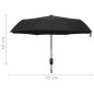 vidaXL Paraguas plegable automático negro 95 cm vidaXL Paraguas plegable automático negro 95 cm
