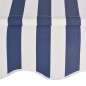 vidaXL Toldo manual retráctil 200 cm azul y blanco a rayas vidaXL Toldo manual retráctil 200 cm azul y blanco a rayas