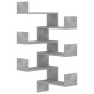 vidaXL Estantes esquina pared 2 uds contrachapado hormigón 40x40x50 cm vidaXL Estantes esquina pared 2 uds contrachapado hormigón 40x40x50 cm