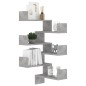 vidaXL Estantes esquina pared 2 uds contrachapado hormigón 40x40x50 cm vidaXL Estantes esquina pared 2 uds contrachapado hormigón 40x40x50 cm