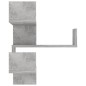 vidaXL Estantes esquina pared 2 uds contrachapado hormigón 40x40x50 cm vidaXL Estantes esquina pared 2 uds contrachapado hormigón 40x40x50 cm