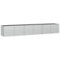 vidaXL Arriate de acero galvanizado plateado 480x80x77 cm vidaXL Arriate de acero galvanizado plateado 480x80x77 cm