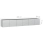 vidaXL Arriate de acero galvanizado plateado 480x80x77 cm vidaXL Arriate de acero galvanizado plateado 480x80x77 cm
