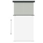 vidaXL Toldo lateral de balcón gris 165x250 cm vidaXL Toldo lateral de balcón gris 165x250 cm