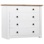 vidaXL Armario auxiliar estilo Panamá madera pino blanco 80x40x73 cm vidaXL Armario auxiliar estilo Panamá madera pino blanco 80x40x73 cm