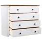 vidaXL Armario auxiliar estilo Panamá madera pino blanco 80x40x73 cm vidaXL Armario auxiliar estilo Panamá madera pino blanco 80x40x73 cm