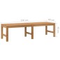 vidaXL Banco de jardín de madera maciza de teca 150 cm vidaXL Banco de jardín de madera maciza de teca 150 cm