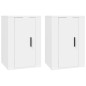 vidaXL Muebles para TV de pared 2 uds blanco 40x34,5x60 cm vidaXL Muebles para TV de pared 2 uds blanco 40x34,5x60 cm