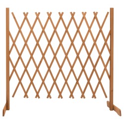 vidaXL Valla de jardín enrejada madera maciza abeto naranja 180x100 cm