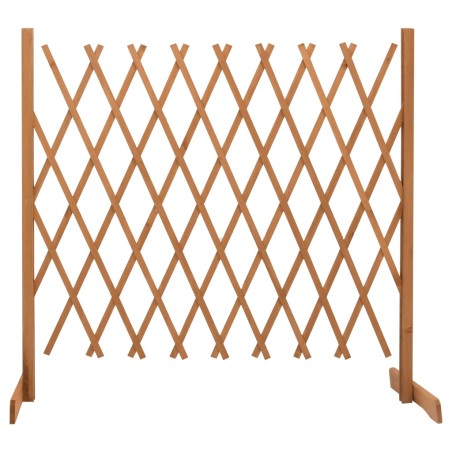 vidaXL Valla de jardín enrejada madera maciza abeto naranja 180x100 cm