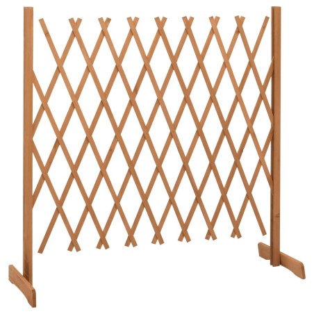 vidaXL Valla de jardín enrejada madera maciza abeto naranja 180x100 cm