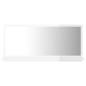 vidaXL Espejo de baño madera contrachapada blanco brillo 80x10,5x37 cm vidaXL Espejo de baño madera contrachapada blanco brillo 80x10,5x37 cm