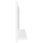 vidaXL Espejo de baño madera contrachapada blanco brillo 80x10,5x37 cm vidaXL Espejo de baño madera contrachapada blanco brillo 80x10,5x37 cm