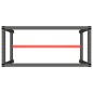 vidaXL Estructura banco de trabajo metal negro y rojo mate 110x50x79cm vidaXL Estructura banco de trabajo metal negro y rojo mate 110x50x79cm