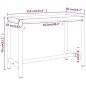 vidaXL Estructura banco de trabajo metal negro y rojo mate 110x50x79cm vidaXL Estructura banco de trabajo metal negro y rojo mate 110x50x79cm