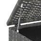 vidaXL Baúl de cojines para jardín de ratán PE gris 100x97,5x104 cm vidaXL Baúl de cojines para jardín de ratán PE gris 100x97,5x104 cm