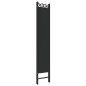 vidaXL Biombo divisor de 6 paneles de tela negro 240x220 cm vidaXL Biombo divisor de 6 paneles de tela negro 240x220 cm