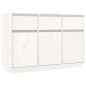 vidaXL Aparador de madera maciza de pino blanco 110x34x75 cm vidaXL Aparador de madera maciza de pino blanco 110x34x75 cm