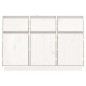 vidaXL Aparador de madera maciza de pino blanco 110x34x75 cm vidaXL Aparador de madera maciza de pino blanco 110x34x75 cm