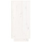 vidaXL Aparador de madera maciza de pino blanco 110x34x75 cm vidaXL Aparador de madera maciza de pino blanco 110x34x75 cm