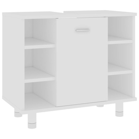 vidaXL Armario de baño madera contrachapada blanco 60x32x53,5 cm