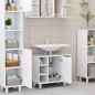 vidaXL Armario de baño madera contrachapada blanco 60x32x53,5 cm