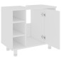 vidaXL Armario de baño madera contrachapada blanco 60x32x53,5 cm