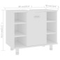 vidaXL Armario de baño madera contrachapada blanco 60x32x53,5 cm
