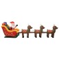 vidaXL Adorno inflable de Navidad Papá Noel y renos LED 490 cm vidaXL Adorno inflable de Navidad Papá Noel y renos LED 490 cm