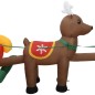 vidaXL Adorno inflable de Navidad Papá Noel y renos LED 490 cm vidaXL Adorno inflable de Navidad Papá Noel y renos LED 490 cm