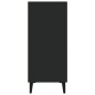 vidaXL Aparador de madera de ingeniería negro 90x34x80 cm vidaXL Aparador de madera de ingeniería negro 90x34x80 cm