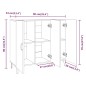 vidaXL Aparador de madera de ingeniería negro 90x34x80 cm vidaXL Aparador de madera de ingeniería negro 90x34x80 cm